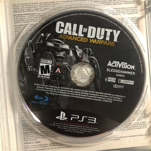 PlayStation 3 Call of Duty Advanced Warfare Video Game Complete case & disc - Picture 3 of 3